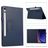 Mobigear Classic Samsung Galaxy Tab S11 Hülle Klapphülle + Stifthalter - Dunkelblau