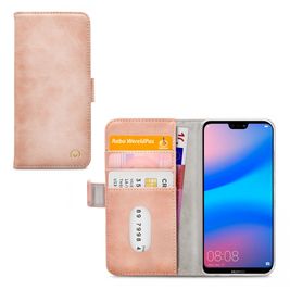 Mobilize Elite Gelly Huawei P20 Lite (2019) Hülle Klapphülle Geldbörse - Soft Pink