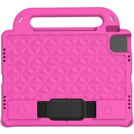 Mobigear Diamond iPad Pro 11 Zoll (2022) Tablet Hülle für Kinder mit Tragegriff - Pink