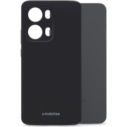 Mobilize Rubber Gelly OPPO Reno 13 Pro Hülle Flexibles TPU Backcover - Schwarz