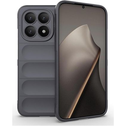 Mobigear Bumpy Xiaomi 15T Hülle Flexibles TPU Backcover - Grau