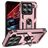 Mobigear Armor ring Xiaomi 15 Hülle Hardcase Backcover Stoßfest mit Ringhalter - Roségold