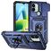 Mobigear Armor Ring Cam Slide Xiaomi Redmi A1 4G Hülle Hardcase Backcover Stoßfest mit Ringhalter und Kamera Slider - Blau