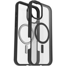 Otterbox React iPhone 16 Plus MagSafe Hülle Hardcase Backcover Stoßfest - Transparent / Schwarz