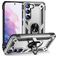 Mobigear Armor Ring Samsung Galaxy S23 Plus Hülle Hardcase Backcover Stoßfest mit Ringhalter - Silber