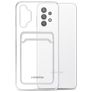 Mobilize Gelly Card Durchsichtig Samsung Galaxy A32 5G Hülle Flexibles TPU Backcover mit Kartenhalter - Transparent