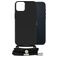 Mobilize Lanyard Gelly iPhone 14 Plus Flexibles TPU Handykette - Schwarz