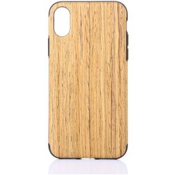 Mobigear Nature iPhone XS Max Hülle Flexibles TPU Backcover - Rosewood