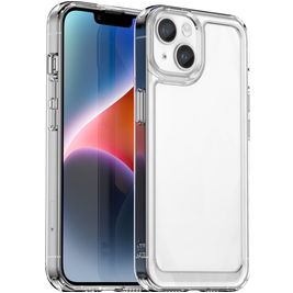 Mobigear Crystal Durchsichtig iPhone 15 Hülle Flexibles TPU Backcover - Transparent