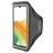 Mobiparts Comfort Fit Handyhalterung Joggen Samsung Galaxy A33 Sporthülle Neopren Sportarmband - Schwarz