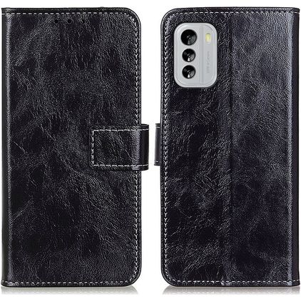 Mobigear Basic Nokia G60 5G Klapphülle Portemonnaie - Schwarz