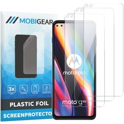 Mobigear Motorola Moto G 5G Plus Displayschutz Schutzfolie - Hüllenfreundlich (3er Pack)