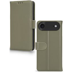 Mobilize Premium Gelly iPhone Air Hülle Klapphülle Geldbörse - Grün