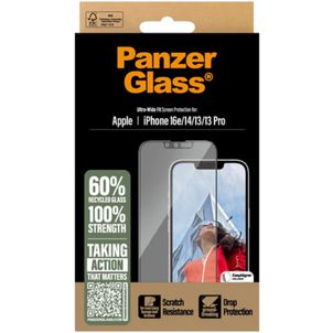 PanzerGlass Ultra-Wide Fit iPhone 16e Gehärtetes Glas Displayschutz - Hüllenfreundlich
