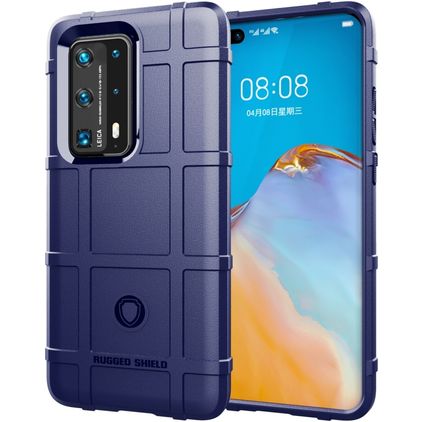 Mobigear Rugged Shield Huawei P40 Pro Plus TPU (flexibel) Backcover Shockproof - Blau