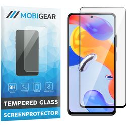 Mobigear Premium Xiaomi Redmi Note 11 Pro 4G Panzerglas Gehärtetes Glas Displayschutz - Hüllenfreundlich - Schwarz