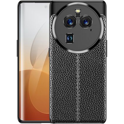 Mobigear Luxury OPPO Find X6 Pro Hülle Flexibles TPU Backcover - Schwarz