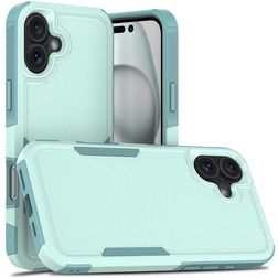 Mobigear Heavy Armor iPhone 16 Plus Hülle Hardcase Backcover Stoßfest - Grün