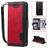 Mobigear Two Tone iPhone SE (2020) Hülle Klapphülle Geldbörse - Schwarz / Rot
