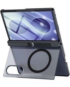 Mobigear Kickstand Samsung Galaxy Z Fold 8 MagSafe Hülle Hardcase Backcover Stoßfest mit Ständer - Schwarz