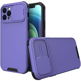 Mobigear Cam Slide iPhone 14 Hülle Hardcase Backcover mit Kamera Slider - Lila Mobigear Cam Slide iPhone 14 Hülle Hardcase Backcover mit Kamera Slider - Lila