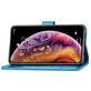 Mobigear Clover iPhone XR Hülle Klapphülle Geldbörse - Blau
