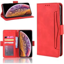 Mobigear Slide Wallet iPhone 11 Klapphülle Portemonnaie - Rot
