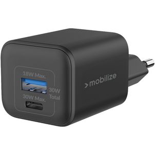 Mobilize Wall Charger Dual USB / USB-C Ladegerät Power Delivery 30W - Schwarz