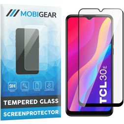 Mobigear Premium TCL 30E Panzerglas Gehärtetes Glas Displayschutz - Hüllenfreundlich - Schwarz