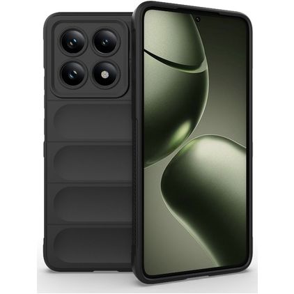 Mobigear Bumpy Xiaomi 14T Hülle Flexibles TPU Backcover - Schwarz