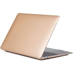 Mobigear Metallic MacBook Air 13 Zoll (2018-2020) Hardcase Hülle MacBook Case - Gold - Model A1932 / A2179 / A2337
