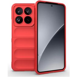 Mobigear Bumpy Xiaomi 15 Pro Hülle Flexibles TPU Backcover - Rot