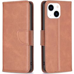Mobigear Excellent iPhone 15 Hülle Klapphülle Geldbörse - Braun