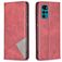 Mobigear Rhombus Slim Motorola Moto G22 Klapphülle - Rot
