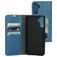 Mobiparts Classic Wallet Samsung Galaxy A14 Hülle Klapphülle Geldbörse - Steel Blue