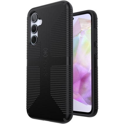 Speck Impact Hero Grip Samsung Galaxy A35 Hülle Hardcase Backcover Stoßfest - Schwarz