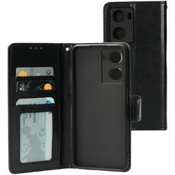 Mobiparts Classic Wallet OPPO A57s Hülle Klapphülle Geldbörse - Schwarz