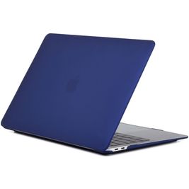 Mobigear Matte MacBook Air 13 Zoll (2018-2020) Hardcase Hülle MacBook Case - Marineblau - Model A1932 / A2179 / A2337