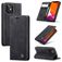 Caseme 013 iPhone 12 Mini Hülle Klapphülle Geldbörse - Schwarz