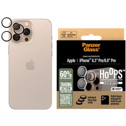 PanzerGlass Hoops iPhone 16 Pro Gehärtetes Glas Kameralinsen Schutz - Hüllenfreundlich