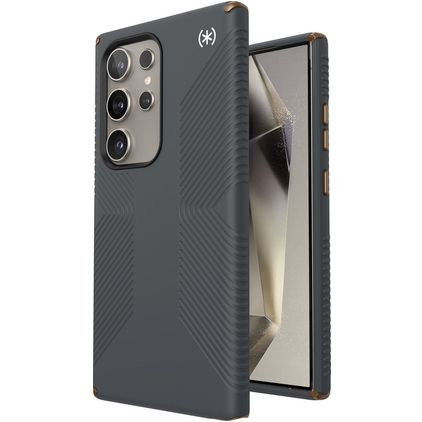 Speck Presidio2 Grip Samsung Galaxy S24 Ultra Hülle Hardcase Backcover Stoßfest - Charcoal Grey