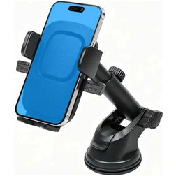 Mobigear Autohalterung Saugnapf / Armaturenbrett Klemme Universal - Schwarz