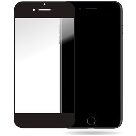 Mobilize Premium iPhone 7 Plus Panzerglas Gehärtetes Glas Displayschutz - Hüllenfreundlich - Schwarz