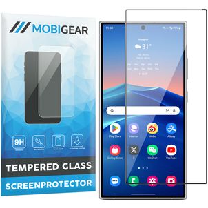 Mobigear Premium Samsung Galaxy S24 Ultra Panzerglas Gehärtetes Glas Displayschutz - Hüllenfreundlich