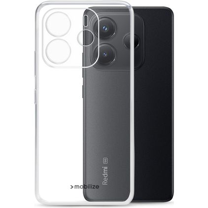 Mobilize Gelly Case Durchsichtig Xiaomi Redmi Note 14 5G Hülle Flexibles TPU Backcover - Transparent