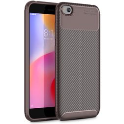 Mobigear Racing Xiaomi Redmi Go Hülle Flexibles TPU Backcover - Braun