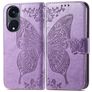 Mobigear Butterfly OPPO Reno 8T 5G Hülle Klapphülle Geldbörse - Lila
