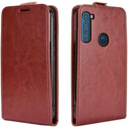 Mobigear Motorola One Fusion Plus Hülle Flipcase - Braun