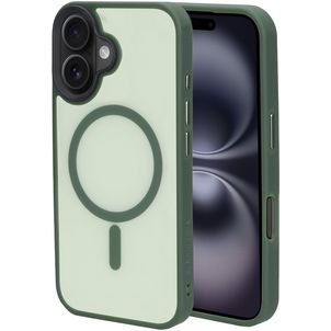 Mobiparts Hardcover iPhone 16 MagSafe Hülle Hardcase Backcover - Satin Green