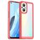 Mobigear Crystal OPPO Reno 7 Lite Hülle Hardcase Backcover - Transparent / Rot